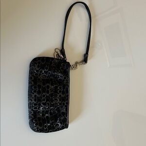 Coach Black Wristlet